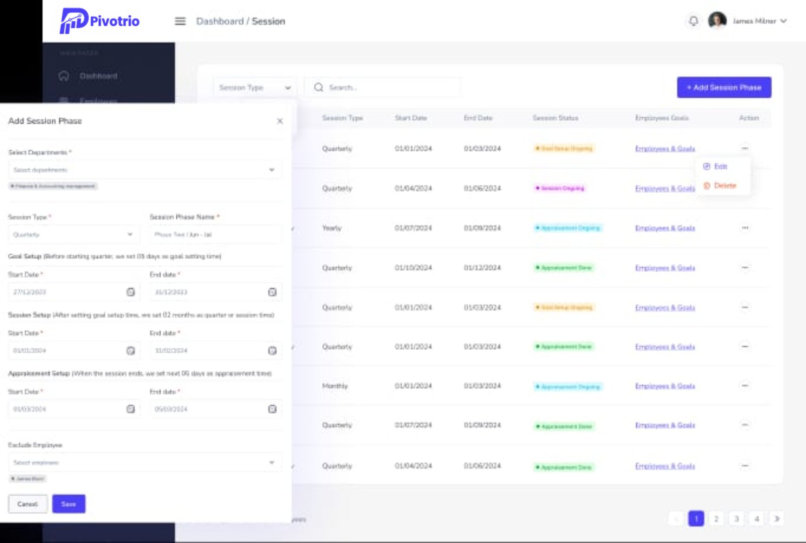 Create Session Phase